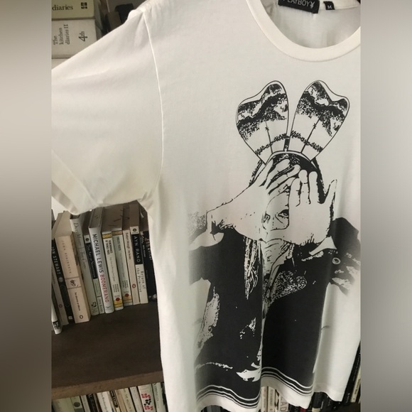 Like New Limited Edition Iggy Pop Designed 2008 Rock The Rabbit Playboy Tee M - Picture 6 of 14